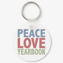 Peace Love Yearbook keychains