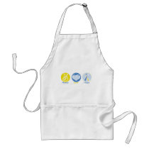 Peace Love Yellow/Blue Hope aprons
