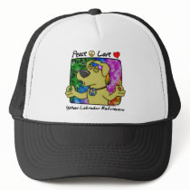 Peace Love Yellow Lab Hat