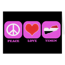 Peace Love Yemen cards by coolcountry Peace Love Yemen cards