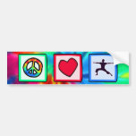 Peace, Love, Yoga Bumper Stickers