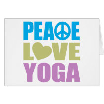 Peace Love Yoga Card