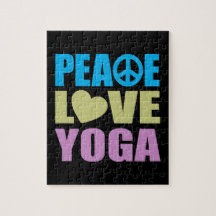 Peace Love Yoga Jigsaw Puzzles