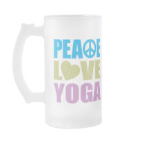 Peace Love Yoga Mugs