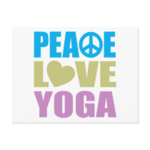 Peace Love Yoga Postcards