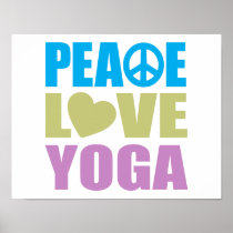 Peace Love Yoga Print