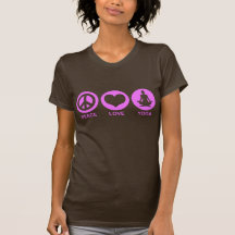 Peace Love Yoga Tee Shirts