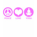 Peace Love Yoga t-shirts