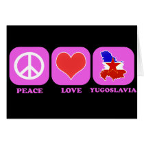 Peace Love Yugoslavia cards