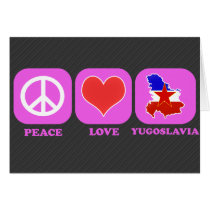 Peace Love Yugoslavia cards