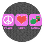 Peace Love Zambia Sticker