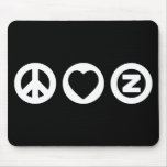 Peace Love Zazzle mousepads