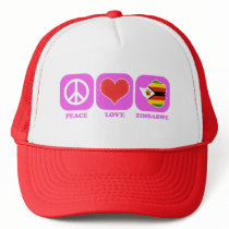 Peace Love Zimbabwe Hats