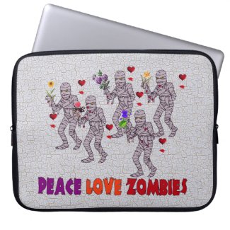 Peace Love Zombies electronicsbag