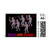 Peace Love Zombies Postage