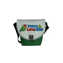 Peace & Lovebird Messenger Bag