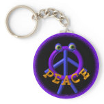 Peace man is funnier than war keychains