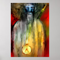 Peace man Print posters