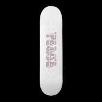 peace - mauve plaid deck skateboards by melhi_ peace - mauve plaid deck skateboards