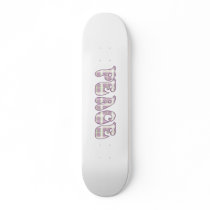 peace - mauve plaid deck skateboards