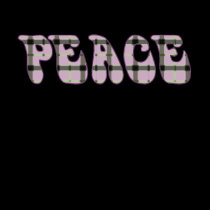 Peace - Mauve Plaid t-shirts
