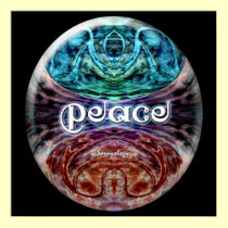 Peace Meditation Graphic Poster posters