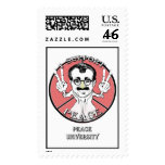 Peace Message From Incognito Mascot Postage Stamps