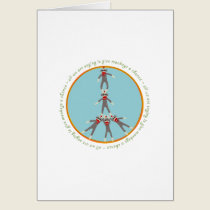 Peace Monkeys Card cards