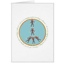 Peace Monkeys Card