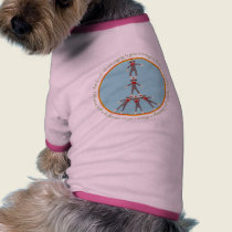 Peace Monkeys Doggie Ringer T pet clothing