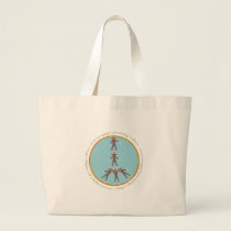 Peace Monkeys Jumbo Tote bags