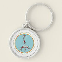 Peace Monkeys Keychain keychains