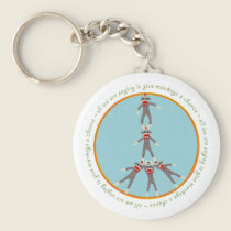 Peace Monkeys Keychain keychains