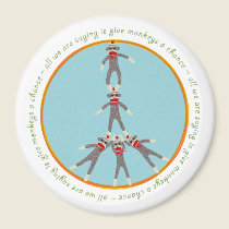 Peace Monkeys Magnet magnets