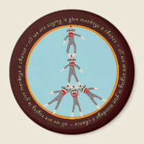 Peace Monkeys Magnet