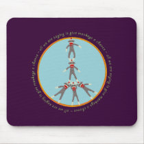 Peace Monkeys Mouse Pad mousepads