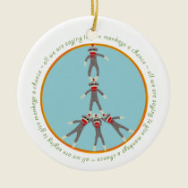 Peace Monkeys Ornament ornaments