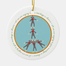 Peace Monkeys Ornament