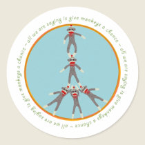 Peace Monkeys Sticker