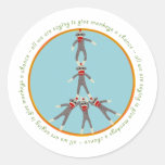 Peace Monkeys Sticker