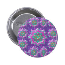 Peace n Joy: Holy Purple Star Constellation Pinback Button