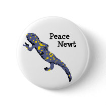 Peace Newt button by irregulargoods Peace Newt button