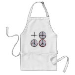 Peace  NOT Crosshairs aprons