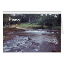 Peace Notecard  Hawaii Stream