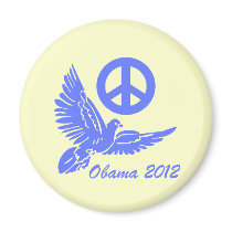 peace Obama 2012 Fridge Magnet