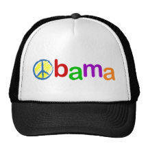 peace obama trucker hat