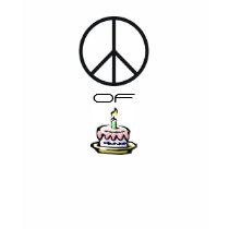 "peace" of cake t-shirts