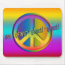 PEACE OM SHANTI | coloured linear Mousepads