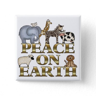 Peace On Earth buttons