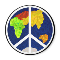 Peace on Earth Button magnets